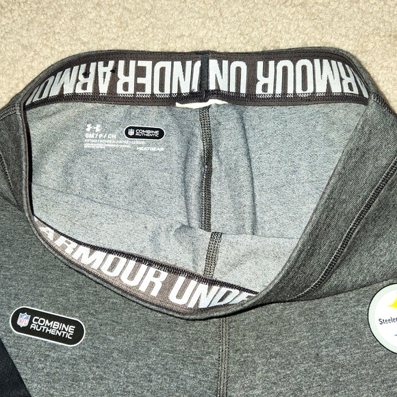 Pittsburgh Steelers Under Armour Football Leggings Small NWOT - Picture 4 of 6